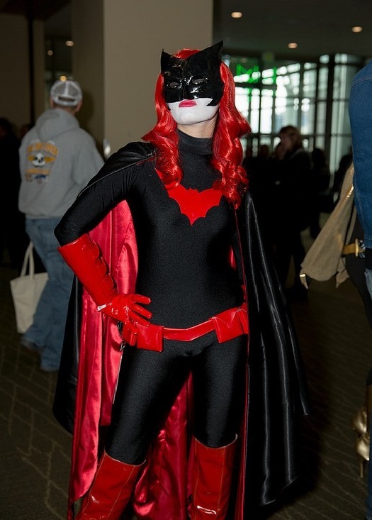Black & Red Batman Cosplay Costume For Women